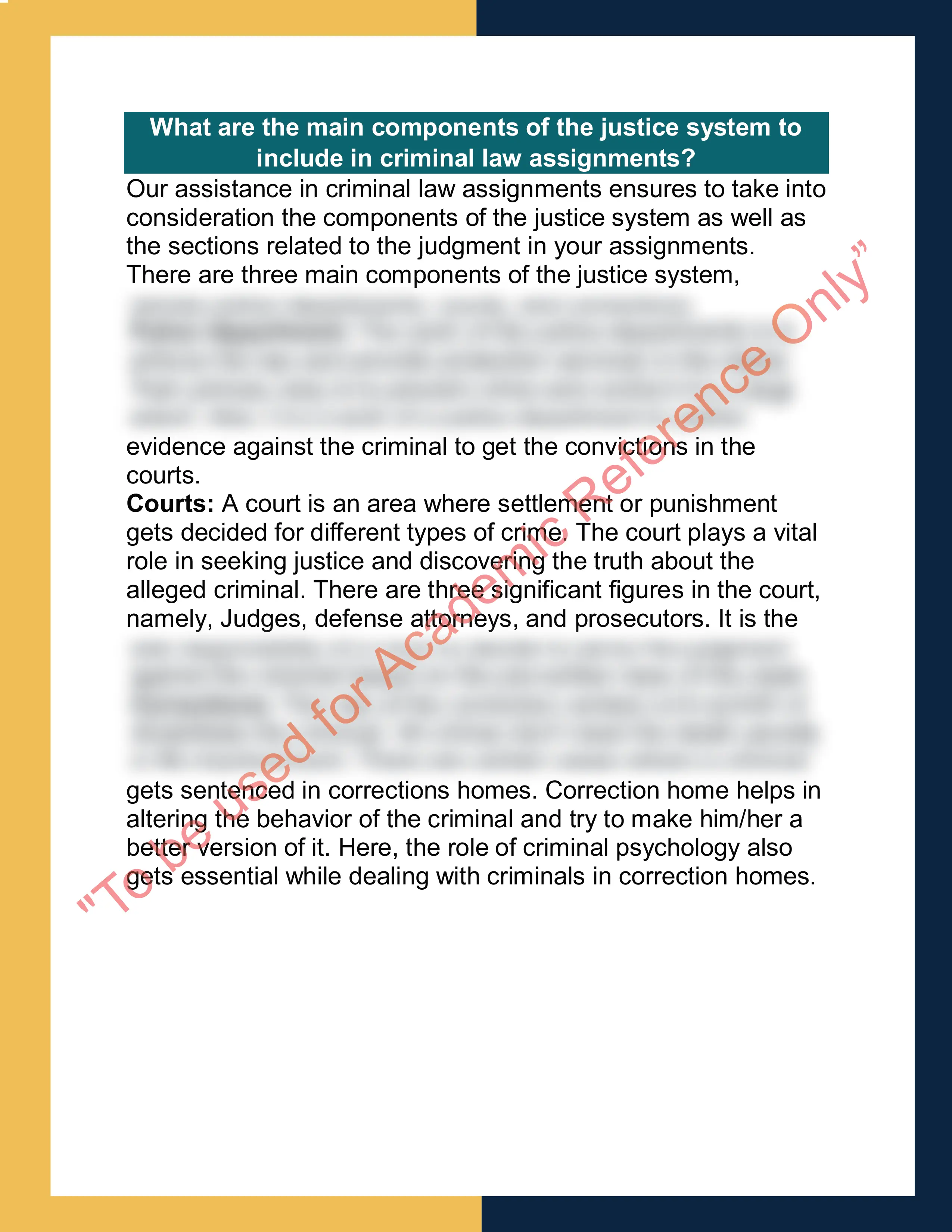 Criminal law Sample 1